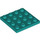 LEGO Dark Turquoise Plate 4 x 4 (3031)