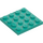 LEGO Dark Turquoise Plate 4 x 4 (3031)