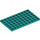 LEGO Dark Turquoise Plate 6 x 10 (3033)