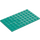 LEGO Dark Turquoise Plate 6 x 10 (3033)