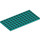 LEGO Donker turquoise Plaat 6 x 12 (3028)