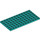 LEGO Turquoise foncé assiette 6 x 12 (3028)