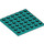 LEGO Donker turquoise Plaat 6 x 6 (3958)