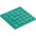 LEGO Donker turquoise Plaat 6 x 6 (3958)