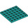 LEGO Turquoise foncé assiette 6 x 6 (3958)