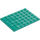 LEGO Dark Turquoise Plate 6 x 8 (3036)