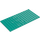 LEGO Dark Turquoise Plate 8 x 16 (92438)