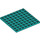 LEGO Turquoise foncé assiette 8 x 8 (41539 / 42534)