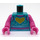 LEGO Dunkles Türkis Poppy Minifigur Torso (973 / 76382)