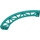 LEGO Dark Turquoise Rail 13 x 13 Curved with Edges (25061)