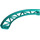 LEGO Dark Turquoise Rail 13 x 13 Curved with Edges (25061)