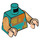 LEGO Dark Turquoise Royal Warrior Minifig Torso (973 / 76382)