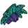 LEGO Dark Turquoise Showgirl Headdress with Dark Purple (69951 / 73428)