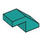 LEGO Turquoise foncé Pente 1 x 2 (45°) (28192)