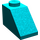 LEGO Donker Turquoise Helling 1 x 2 (45°) (3040 / 6270)
