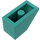 LEGO Donker Turquoise Helling 1 x 2 (45°) (3040 / 6270)