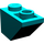 LEGO Turquoise foncé Pente 1 x 2 (45°) Inversé (3665)