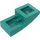 LEGO Turquoise foncé Pente 1 x 2 Incurvé (3593 / 11477)
