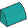 LEGO Donker Turquoise Helling 1 x 2 Gebogen (37352 / 98030)