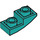 LEGO Turquoise foncé Pente 1 x 2 Incurvé Inversé (24201)