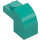 LEGO Donker turquoise Helling 1 x 2 x 1.3 Gebogen met Plaat (6091 / 32807)