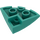 LEGO Donker turquoise Helling 1 x 3 x 3 Gebogen Rond Kwart  (76797)