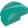 LEGO Dark Turquoise Slope 1 x 3 x 3 Curved Round Quarter  (76797)