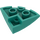 LEGO Dark Turquoise Slope 1 x 3 x 3 Curved Round Quarter  (76797)