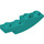 LEGO Donker Turquoise Helling 1 x 4 Gebogen Omgekeerd (13547)