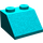 LEGO Donker Turquoise Helling 2 x 2 (45°) (3039 / 6227)