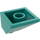LEGO Donker Turquoise Helling 2 x 2 (45°) Hoek (3045)