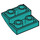 LEGO Donker turquoise Helling 2 x 2 x 0.7 Gebogen Omgekeerd (32803)