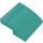 LEGO Donker turquoise Helling 2 x 2 x 0.7 Gebogen Omgekeerd (32803)