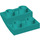 LEGO Turquoise foncé Pente 2 x 2 x 0.7 Incurvé Inversé (32803)