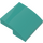 LEGO Donker Turquoise Helling 2 x 2 x 0.7 Gebogen Omgekeerd (32803)