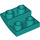 LEGO Donker turquoise Helling 2 x 2 x 0.7 Gebogen Omgekeerd (32803)