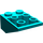 LEGO Turquoise foncé Pente 2 x 3 (25°) Inversé sans raccords entre les tenons (3747)