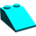 LEGO Dark Turquoise Slope 2 x 3 (25°) with Rough Surface (3298)