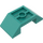 LEGO Donker Turquoise Helling 2 x 4 (45°) Dubbele Omgekeerd met Open Midden (4871)