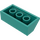 LEGO Dunkles Türkis Steigung 2 x 4 (45°) mit rauer Oberfläche (3037)