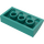 LEGO Turquoise foncé Pente 2 x 4 Incurvé avec tubes inférieurs (88930)