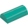 LEGO Dark Turquoise Slope 2 x 4 Curved with Groove (6192 / 30337)