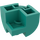 LEGO Turquoise foncé Pente Brique 2 x 2 x 1.3 Incurvé Coin (67810)