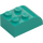 LEGO Donker turquoise Helling Steen 2 x 3 met Gebogen bovenkant (6215)