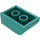 LEGO Donker Turquoise Helling Steen 2 x 3 met Gebogen bovenkant (6215)