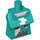 LEGO Turquoise foncé Snow Villager Minifigure Torse  (73076)