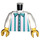 LEGO Dark Turquoise Striped Shirt Torso  (973 / 76382)