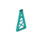 LEGO Turquoise foncé Support 1 x 6 x 10 Poutre Triangulaire (64449)