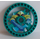 LEGO Donker Turquoise Technic Disk 5 x 5 met Axer (32361)