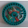 LEGO Dark Turquoise Technic Disk 5 x 5 with Crab with Fuel Canister (32352)